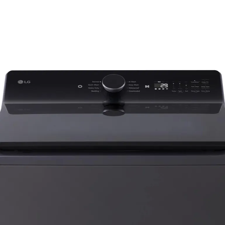 LG Washer Top-Load Black 27" - WT8405CB