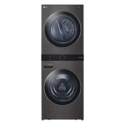 LG WashTower, Black steel, 27