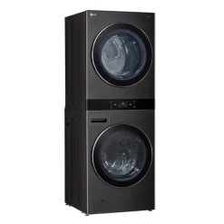 LG WashTower, Black steel, 27", Front-Load - WKEX300HBA
