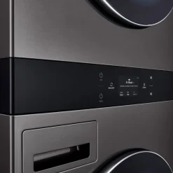 LG WashTower, Black steel, 27