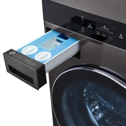 LG WashTower, Black steel, 27