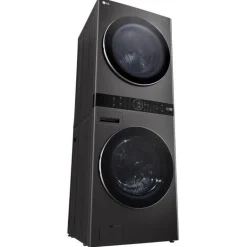 LG WashTower, Black steel, 27", Front-Load - WKHC252HBA