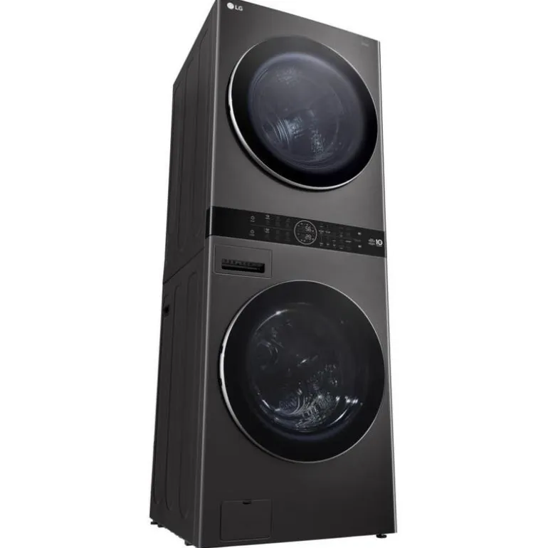 LG WashTower, Black steel, 27", Front-Load - WKHC252HBA