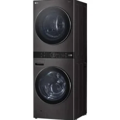 LG WashTower, Black steel, 27