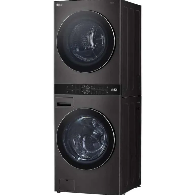 LG WashTower, Black steel, 27", Front-Load - WKHC252HBA