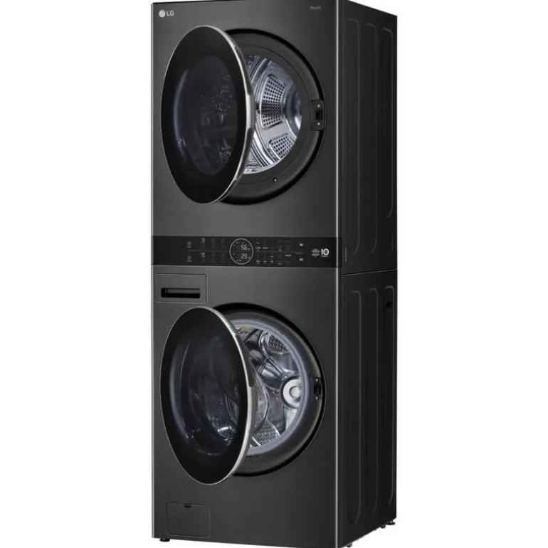 LG WashTower, Black steel, 27", Front-Load - WKHC252HBA