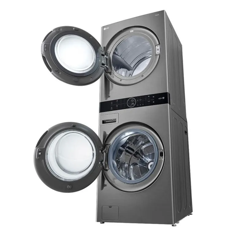 LG WashTower, Stainless Steel, 27", Front-Load - WKEX200HVA