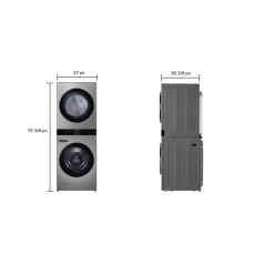LG WashTower, Stainless Steel, 27