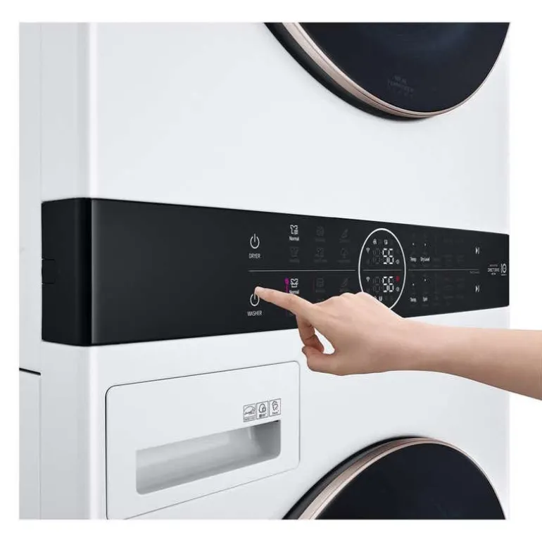LG WashTower, White, 27", Front-Load - WKE100HWA
