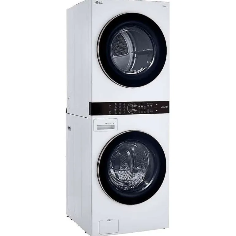 LG WashTower, White, 27", Front-Load - WKE100HWA
