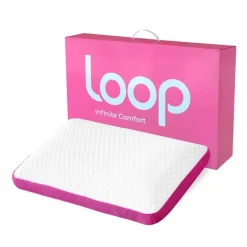 Loop aerated memory foam pillow