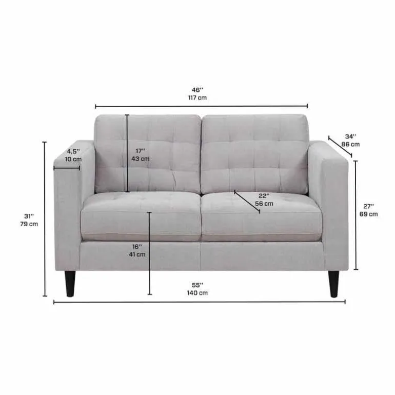 Loveseat - Grey