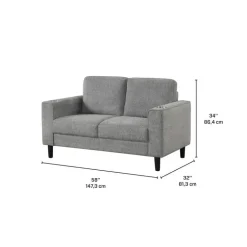 Loveseat with Cup Holders