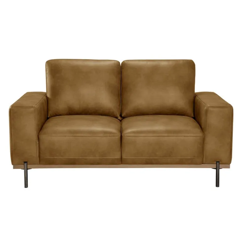 Loveseat with Deep Seating - Brown
