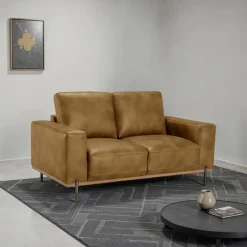 Loveseat with Deep Seating - Brown