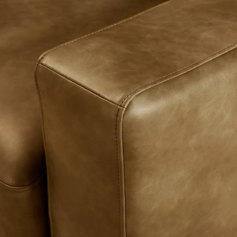 Loveseat with Deep Seating - Brown