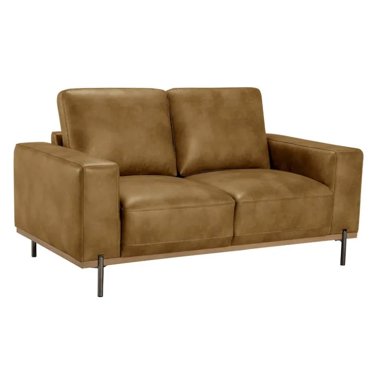 Loveseat with Deep Seating - Brown