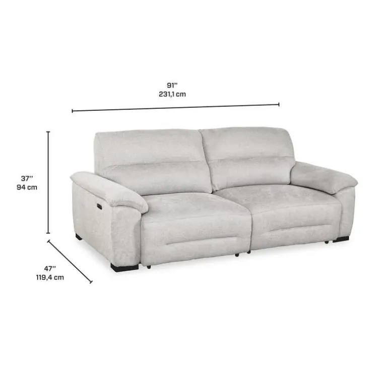 Loveseat with Power Sliders