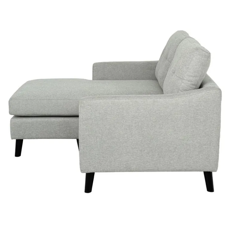 Loveseat with Reversible Chaise - Light Grey