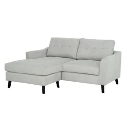 Loveseat with Reversible Chaise - Light Grey
