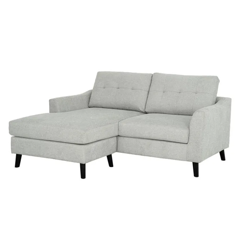 Loveseat with Reversible Chaise - Light Grey