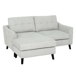Loveseat with Reversible Chaise - Light Grey