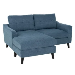 Loveseat with Reversible Chaise - Blue