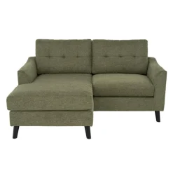 Loveseat with Reversible Chaise - Green