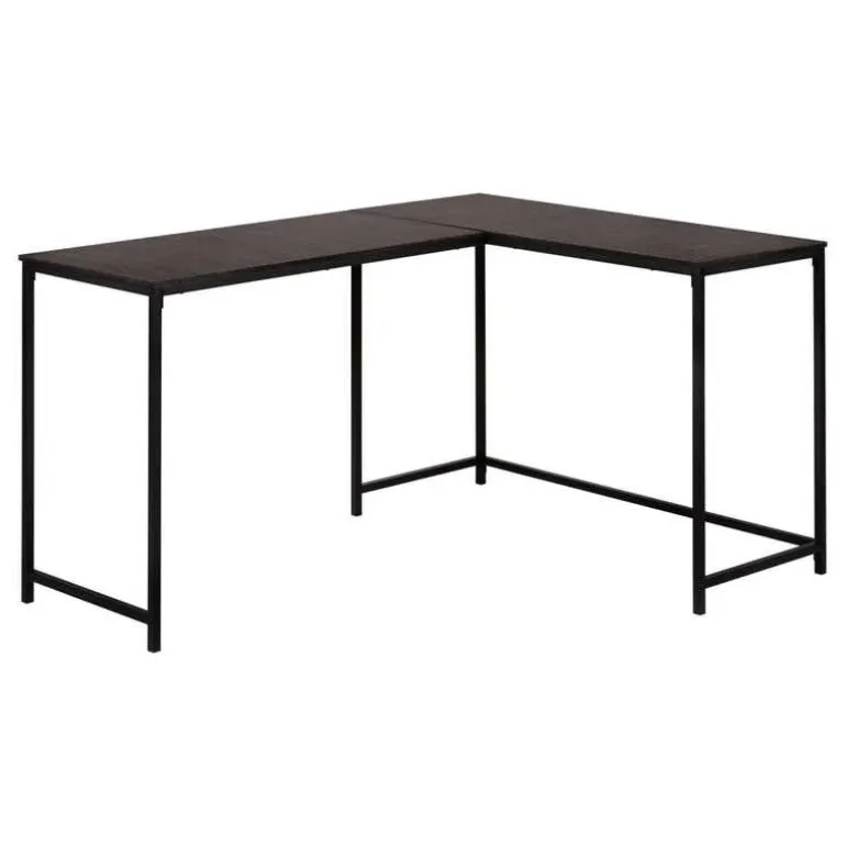 L-shaped computer desk - corner / metal base / large desk - 58"l x 44"w - esp - Monarch