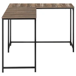 L-shaped computer desk - corner / metal base / large desk - 58