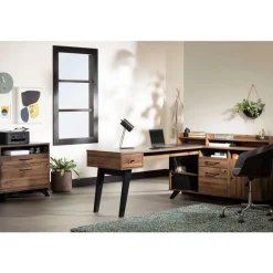 L-Shaped Desk With Power Bar - South Shore