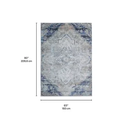 Machine Washable Indoor Rug - 5 x 7