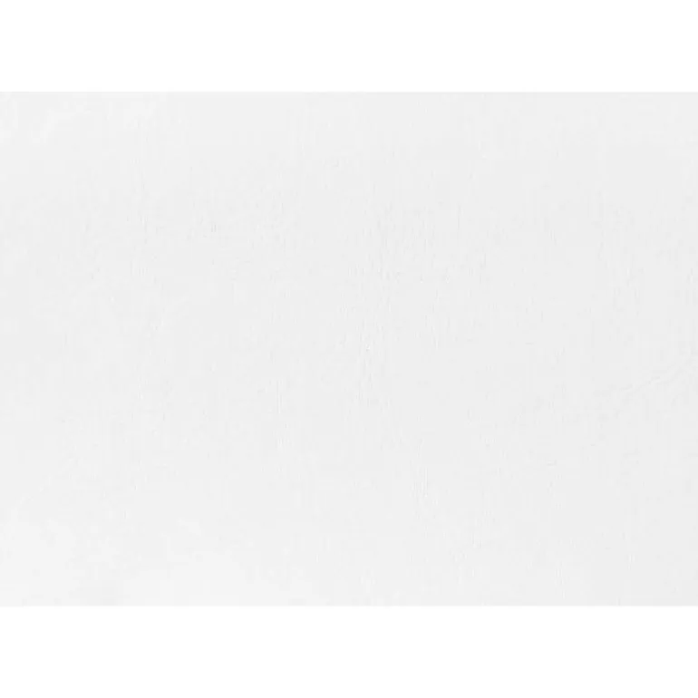 Magazine rack - white leather-look / chrome metal - Monarch