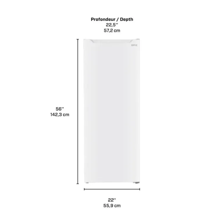 MARATHON 7 Cu Ft 22 In Convertible All Refrigerator/Freezer White All refrigerator, Convertible Freezer - ERF70W