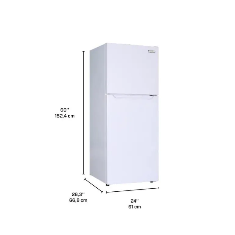 MARATHON 10 Cu Ft 24 In Refrigerator White Top Freezer - MFF103W