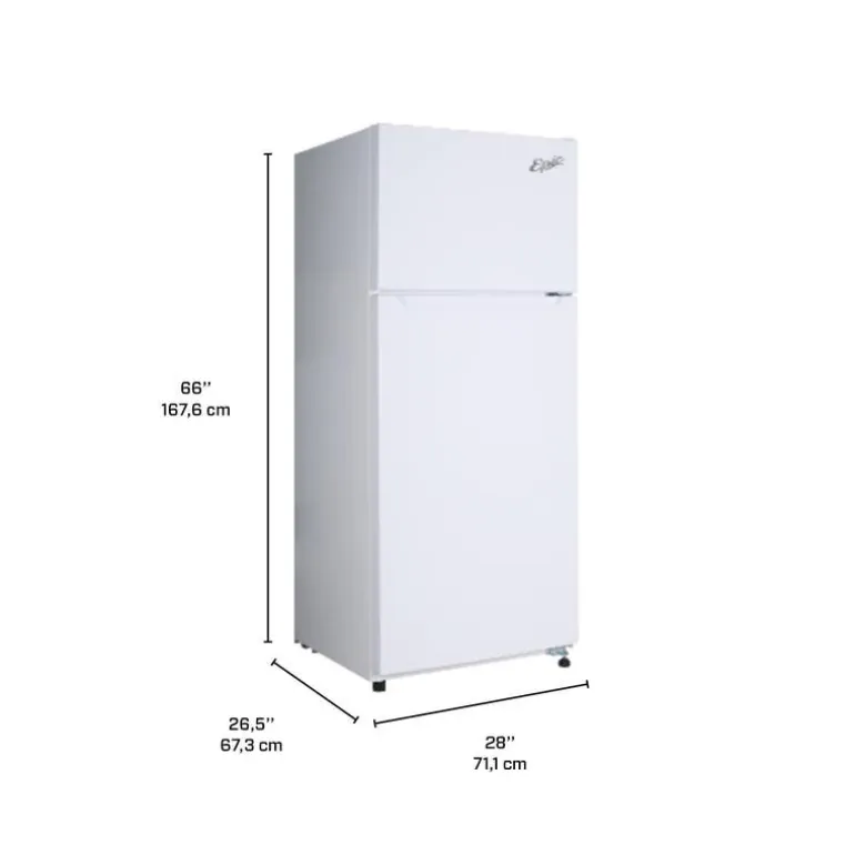 MARATHON 15 Cu Ft 28 In Refrigerator White Top Freezer - EFF148W-1