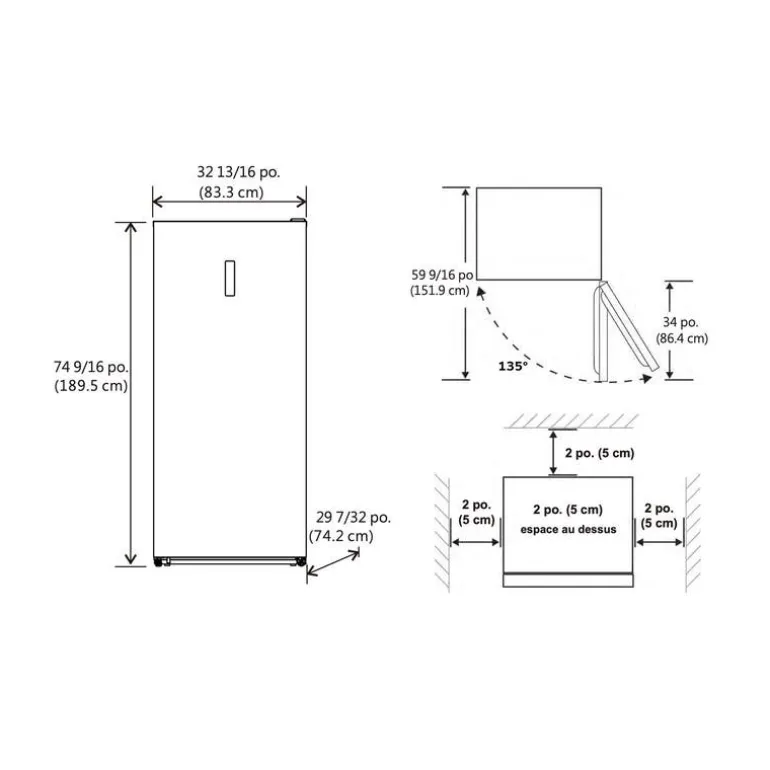 MARATHON 21,2 Cu Ft Convertiible Refrigerator Freezer Black Stainless All refrigerator, Convertible Freezer - MFF212BLS