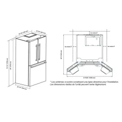 MARATHON 18 Cu Ft Refrigerator 30 In Stainless Bottom Freezer, French door - MFF180SSFD-1