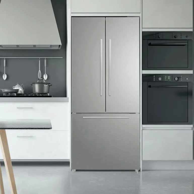 MARATHON 18 Cu Ft Refrigerator 30 In Stainless Bottom Freezer, French door - MFF180SSFD-1