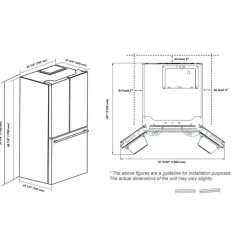 MARATHON 18 Cu Ft Refrigerator 30 In White Bottom Freezer, French door - MFF180WFD-1