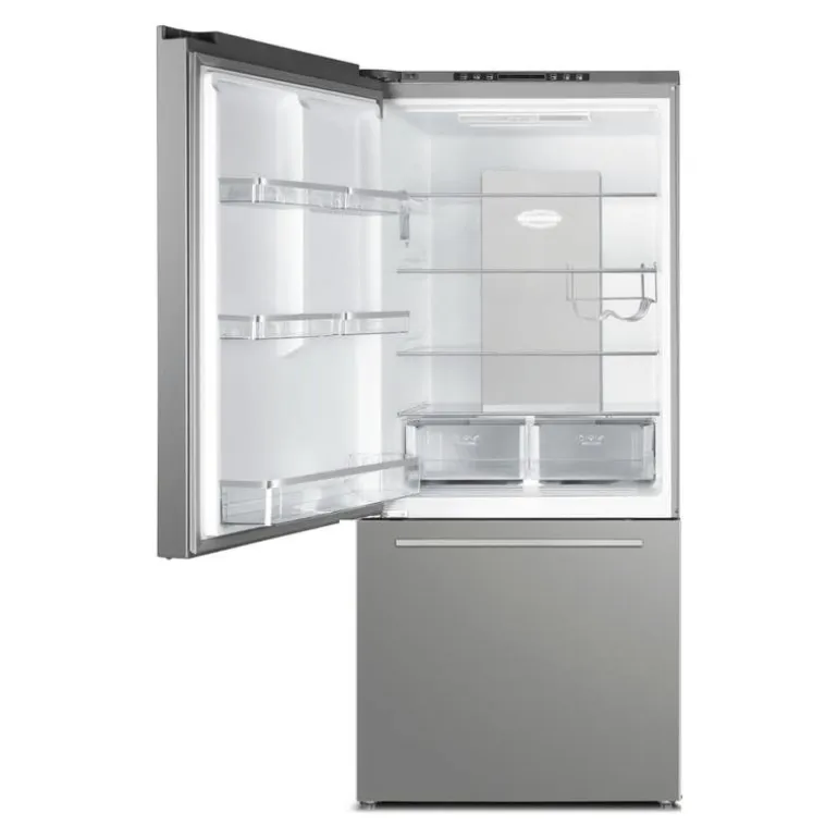 MARATHON 18 Cu Ft Refrigerator 30 In Left Hinge Set Bottom Freezer - MFF179SSBM-LH