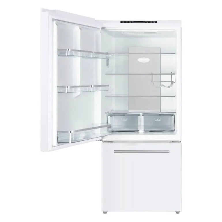 MARATHON 18 Cu Ft Refrigerator 30 In Left Hinge Set Bottom Freezer - MFF179WBM-LH