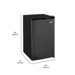 MARATHON 4.4 cu.ft Compact Luxury Refrigerator Black Compact - MAR46BLS
