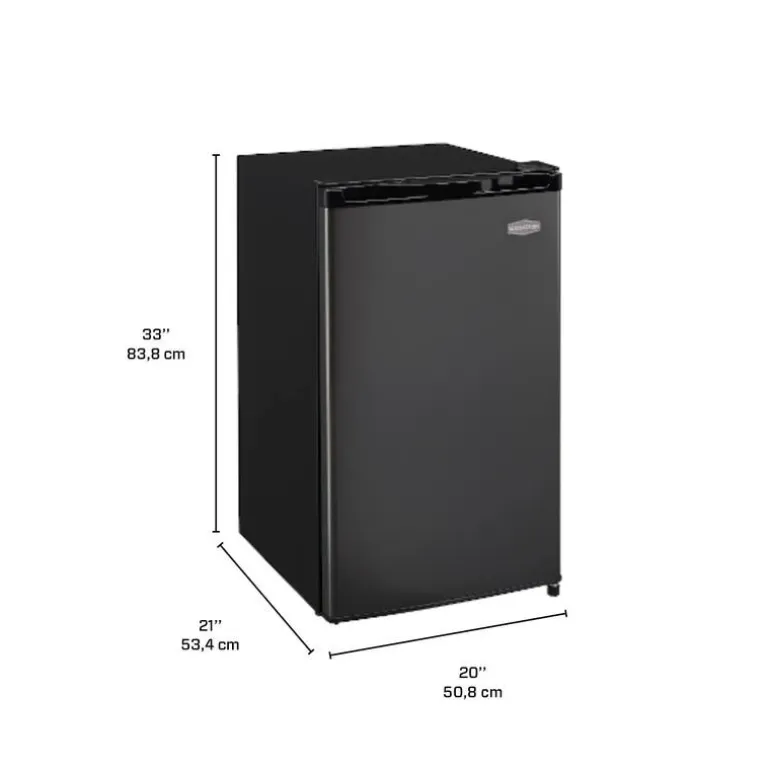 MARATHON 4.4 cu.ft Compact Luxury Refrigerator Black Compact - MAR46BLS