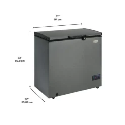 MARATHON Freezer Black Granite, Honrizontal, 37