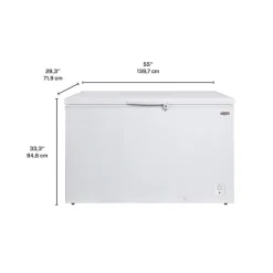 MARATHON Freezer White, Honrizontal, 55