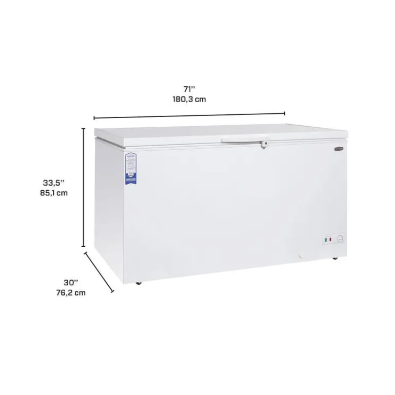MARATHON Freezer White, Honrizontal, 71" - MCF200W