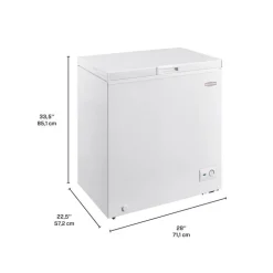 MARATHON Freezer White, Honrizontal, 28