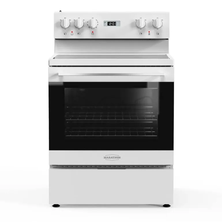 MARATHON Range White 30" Electric Glass-Ceramic - MER3070W