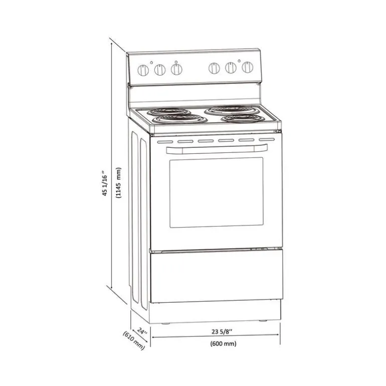 MARATHON Range White 24" Electric Coil elements - MER241SS-2